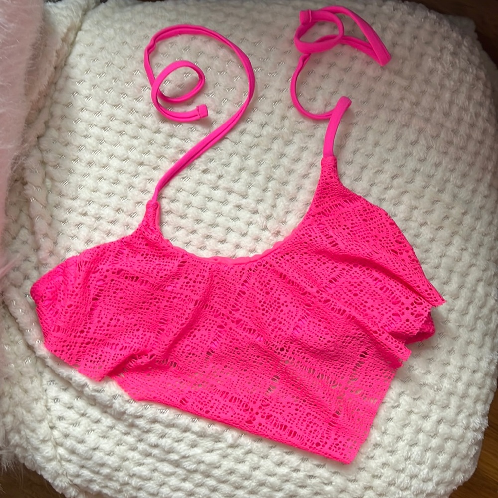 Neon Pink Bikini Top